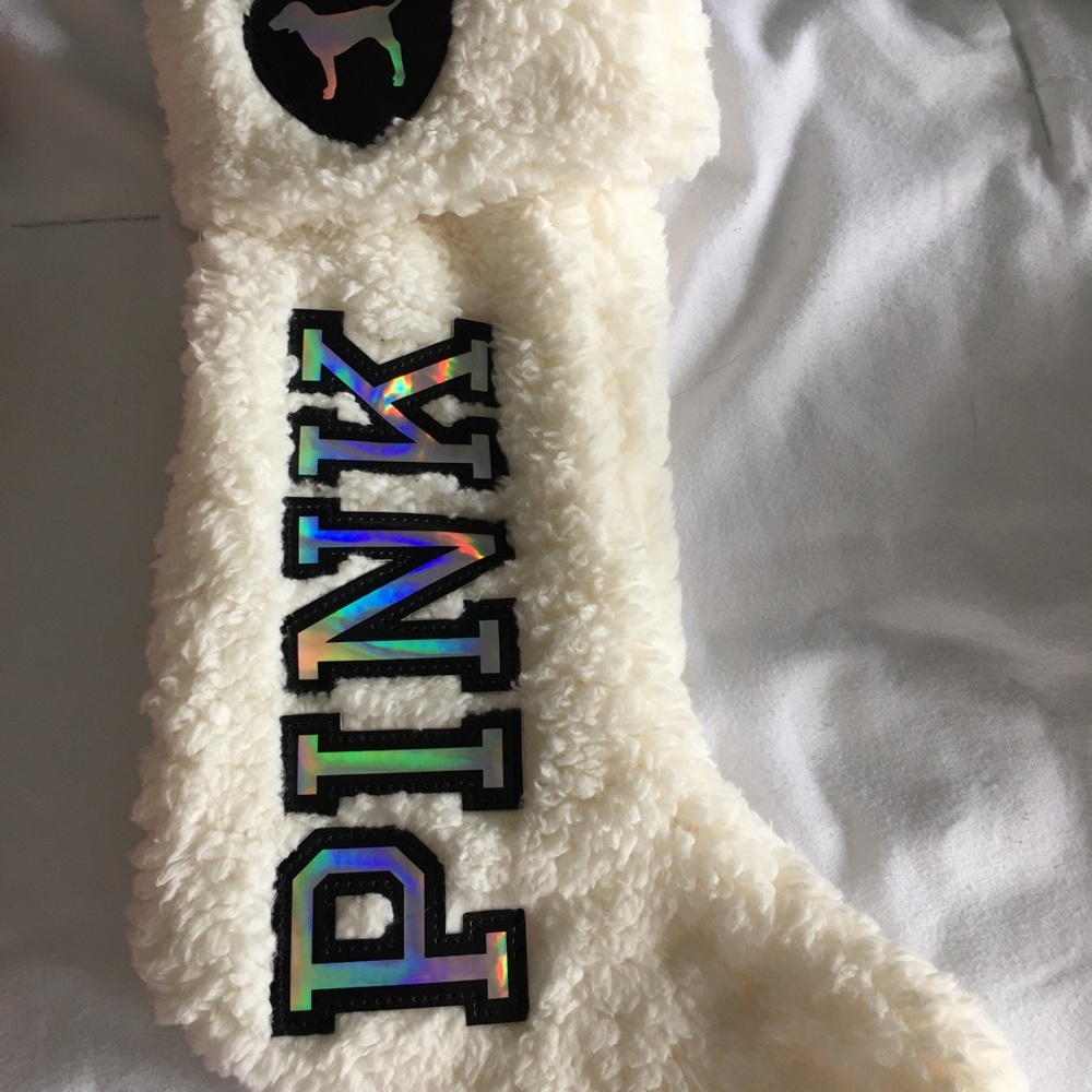Victoria’s Secret PINK Sherpa Christmas stocking